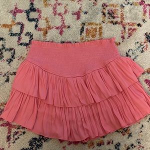 Mustard seed pink ruffle skort